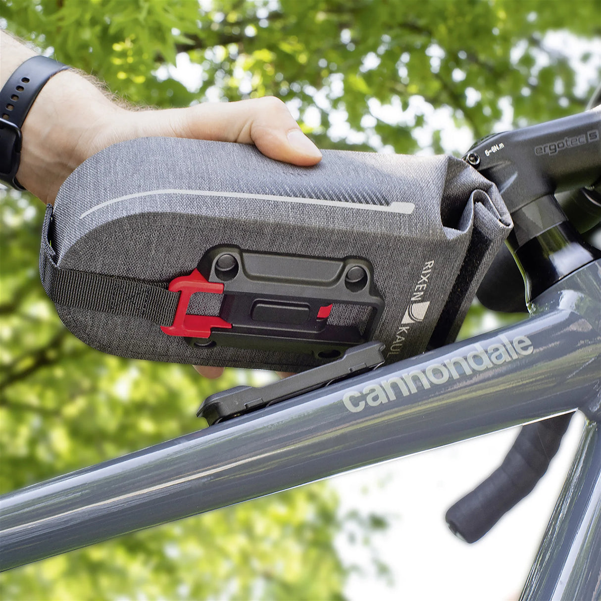 KLICKfix Rahmentasche Framebag Phone Waterproof 1L - grau