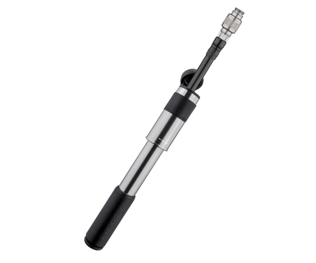 Velocity Road Mini Pumpe, 160PSI, threaded valve head, silver