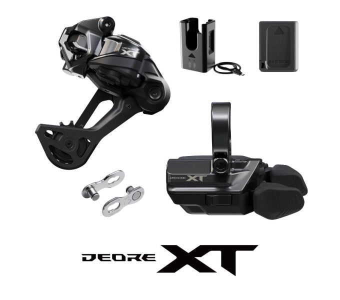 DEORE XT Di2 M8250 Schaltungs Upgrade Kit, Schaltgriff Schelle, Käfiglänge lang - 12-fach