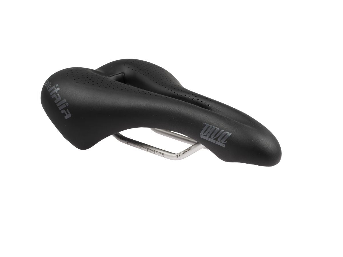 Diva Flow Titanium Damensattel - schwarz
