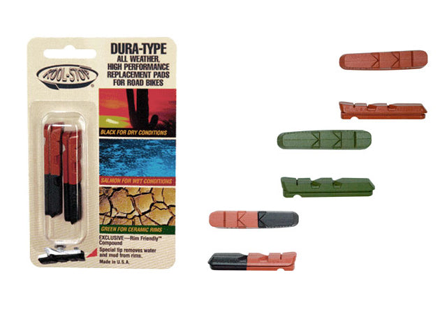 Dura Type Cartridge Bremsgummis 2er Set