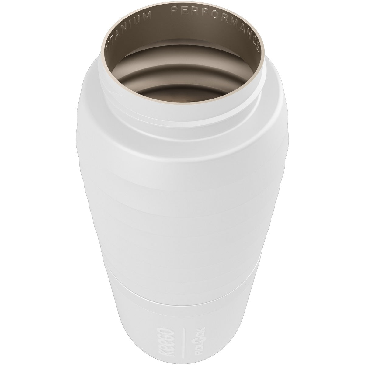 TWIST x KEEGO Bottle 600 + bike base - Titanium White