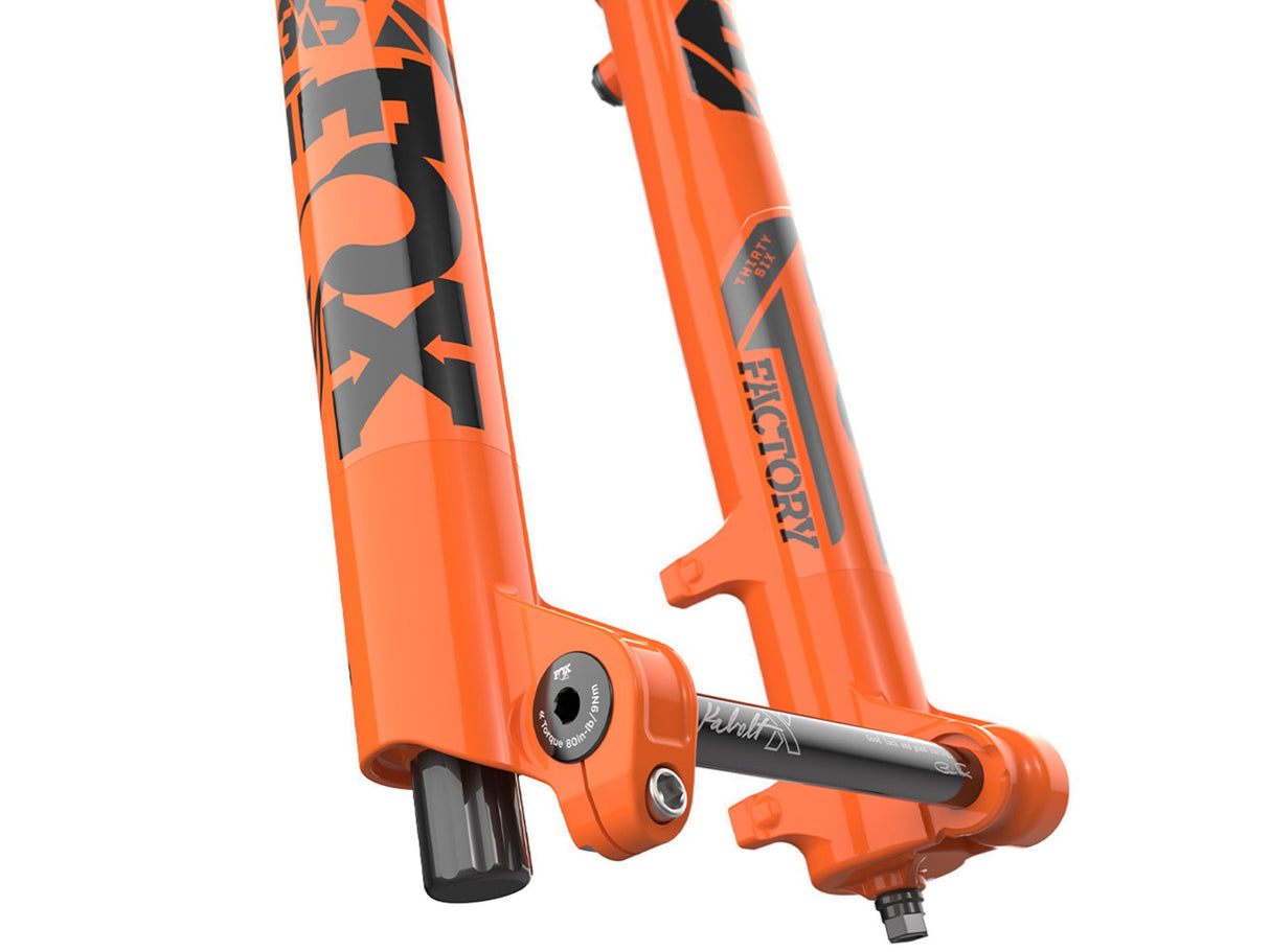 36 Float Factory 27,5 Zoll 160 mm Federweg Grip2 15x110 mm QR 44 mm Offset - Orange/Schwarz Fox Shox