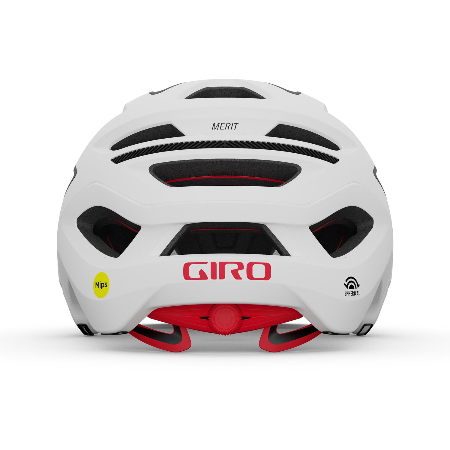 Merit Spherical Fahrradhelm - matte white/black