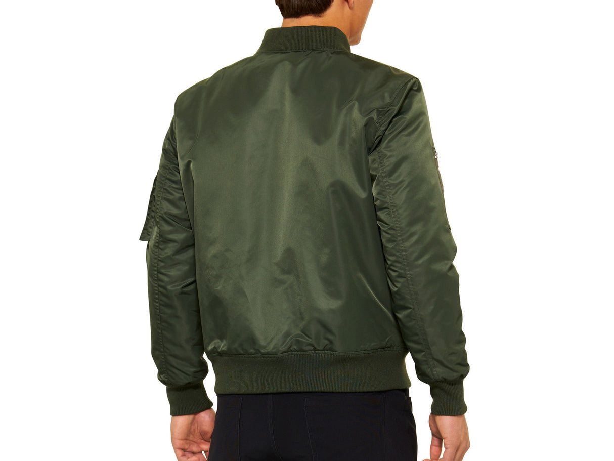 100% Bomber Zip Jacket - army green