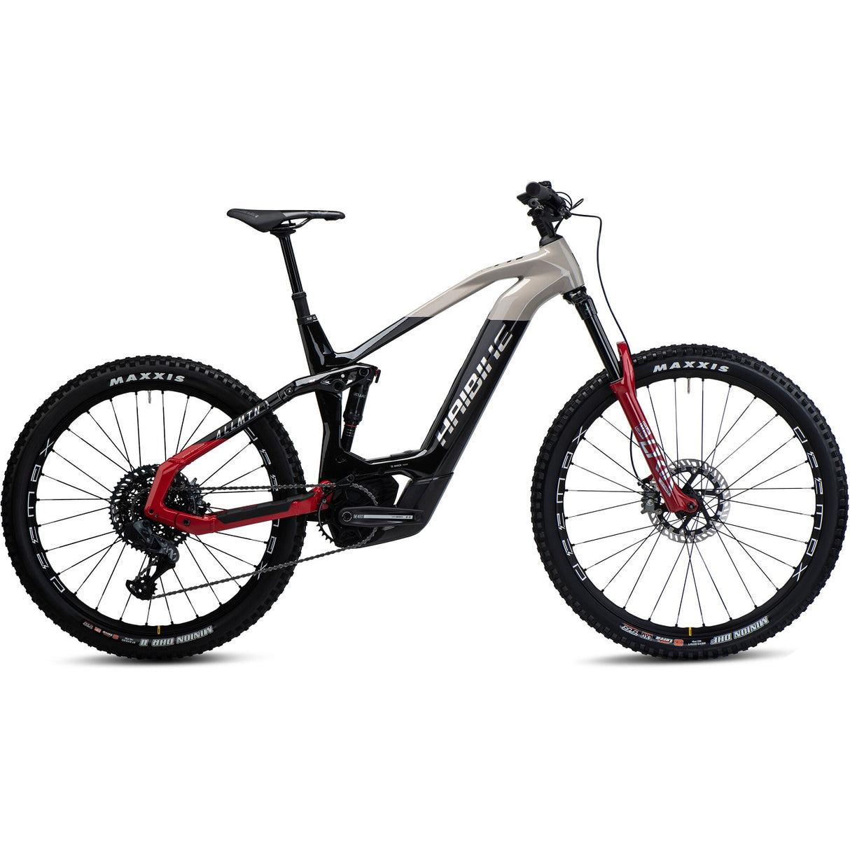 AllMtn CF SE MTB Fully - Gloss Black Grey Red Chrome