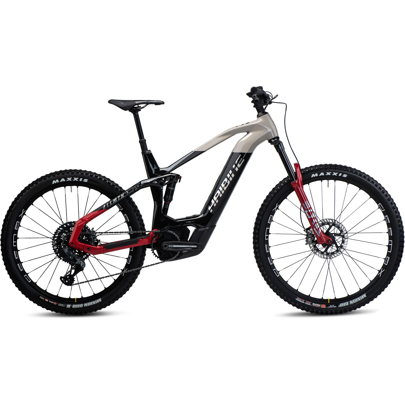 AllMtn CF SE MTB Fully - Gloss Black Grey Red Chrome