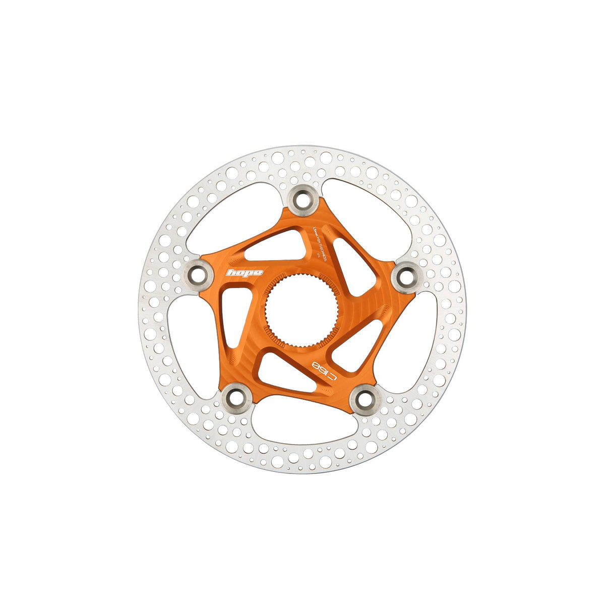 RX Centerlock Bremsscheibe 160 mm - orange Hope