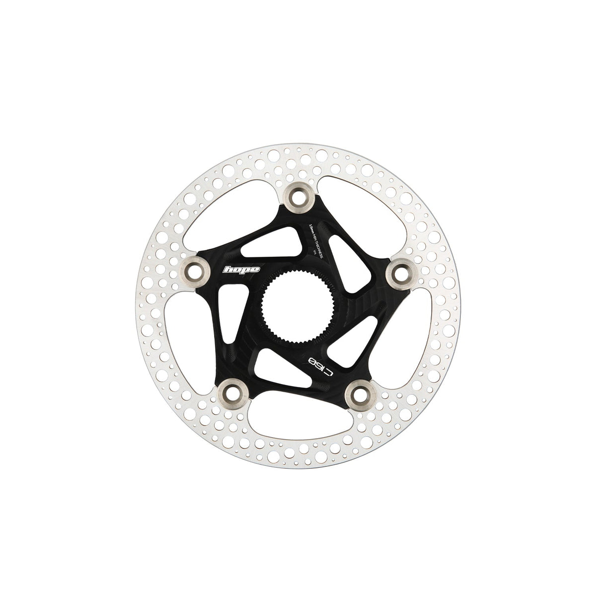 RX Centerlock Bremsscheibe 160 mm - schwarz Hope