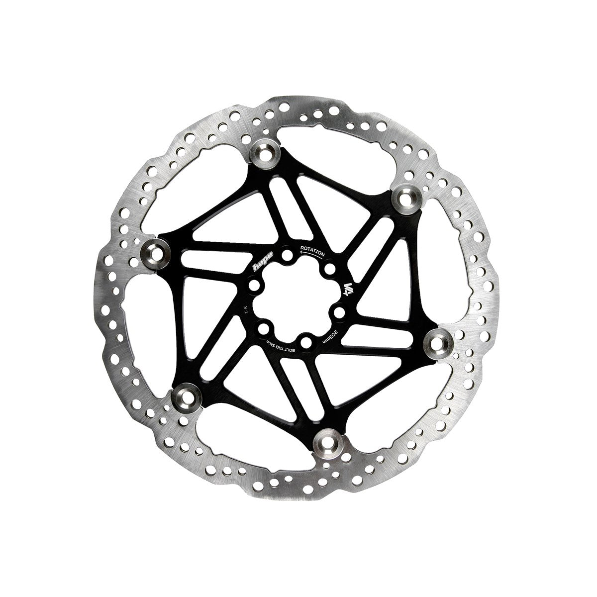 Vented Rotor Bremsscheibe innenbelüftet V4 - Schwarz