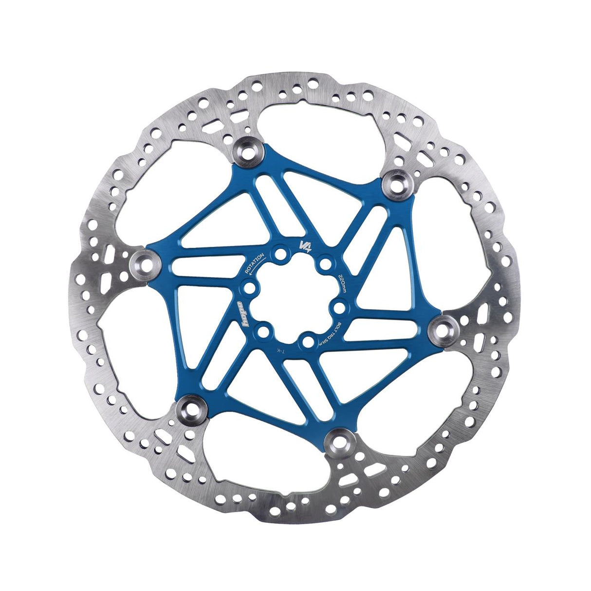 Vented Rotor Bremsscheibe innenbelüftet V4 - blau