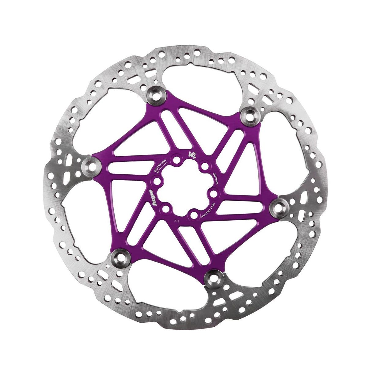 Vented Rotor Bremsscheibe innenbelüftet V4 - purple