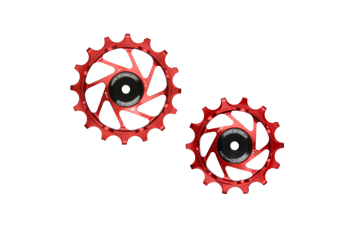 Jockey Wheels Schaltrollen - 16/14 - Red