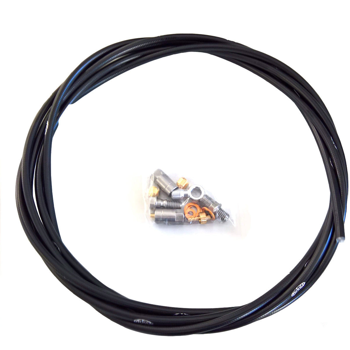 Bremsleitung Kunststoff mit Verbindungsstücken für Bremshebel und -sattel
