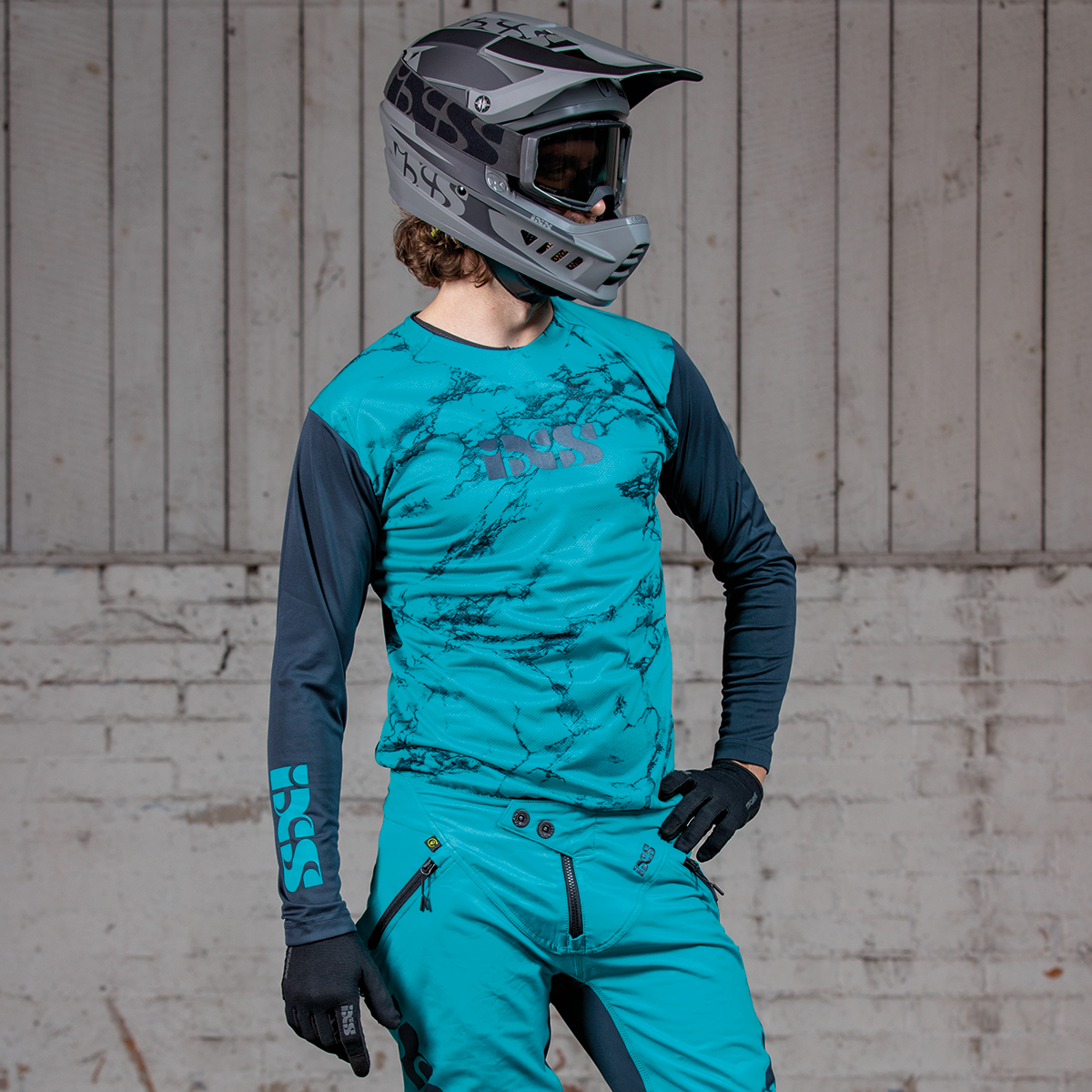 Trigger X Air Jersey Lange Mouw - Turquoise/Blauw