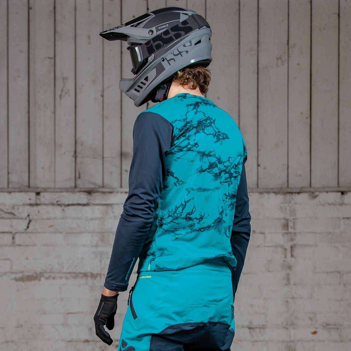 Trigger X Air Jersey Lange Mouw - Turquoise/Blauw