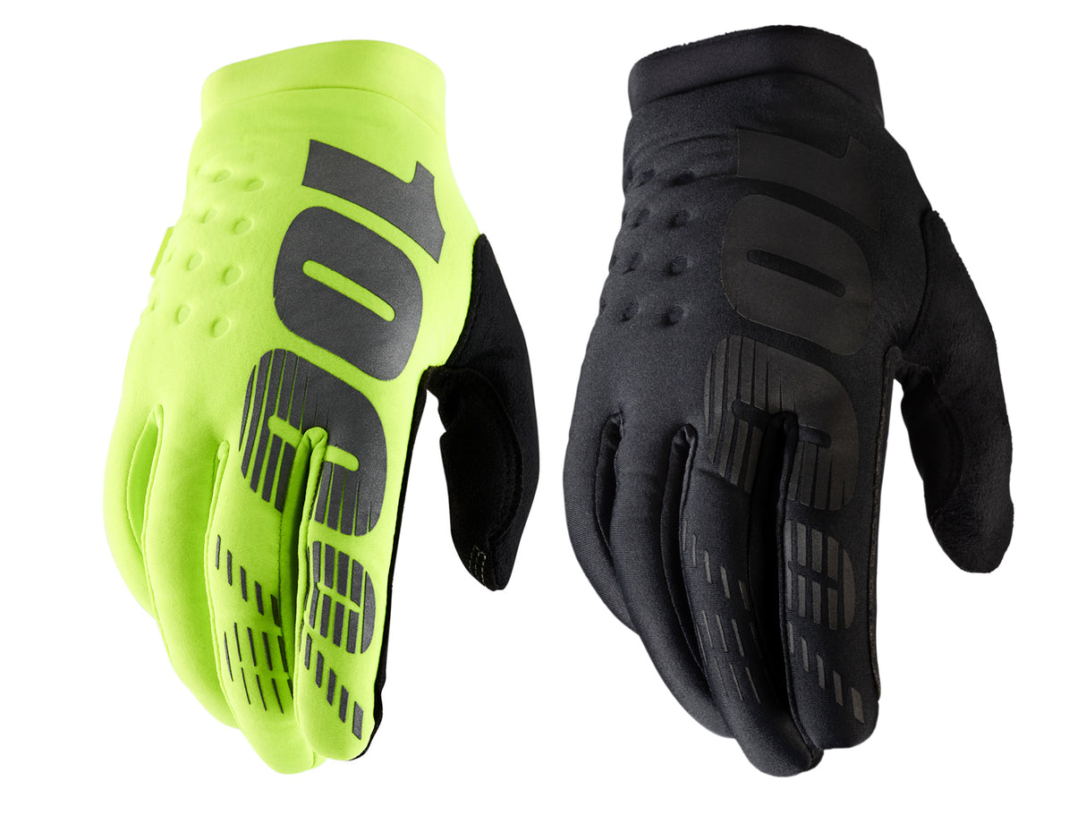 100% Brisker Youth Cold Weather Gloves - black