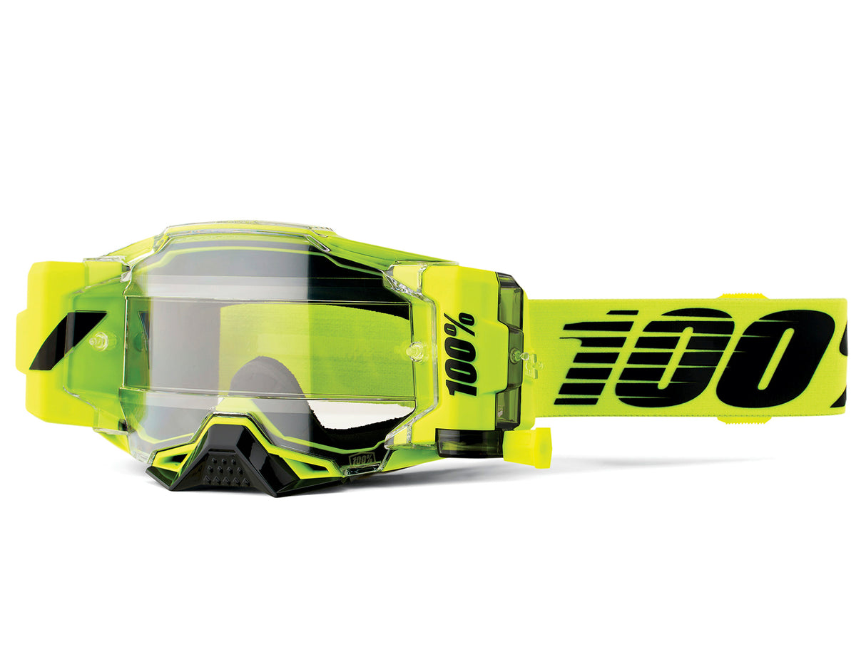 100% Armega Forecast Goggle nuclear citrus - clear