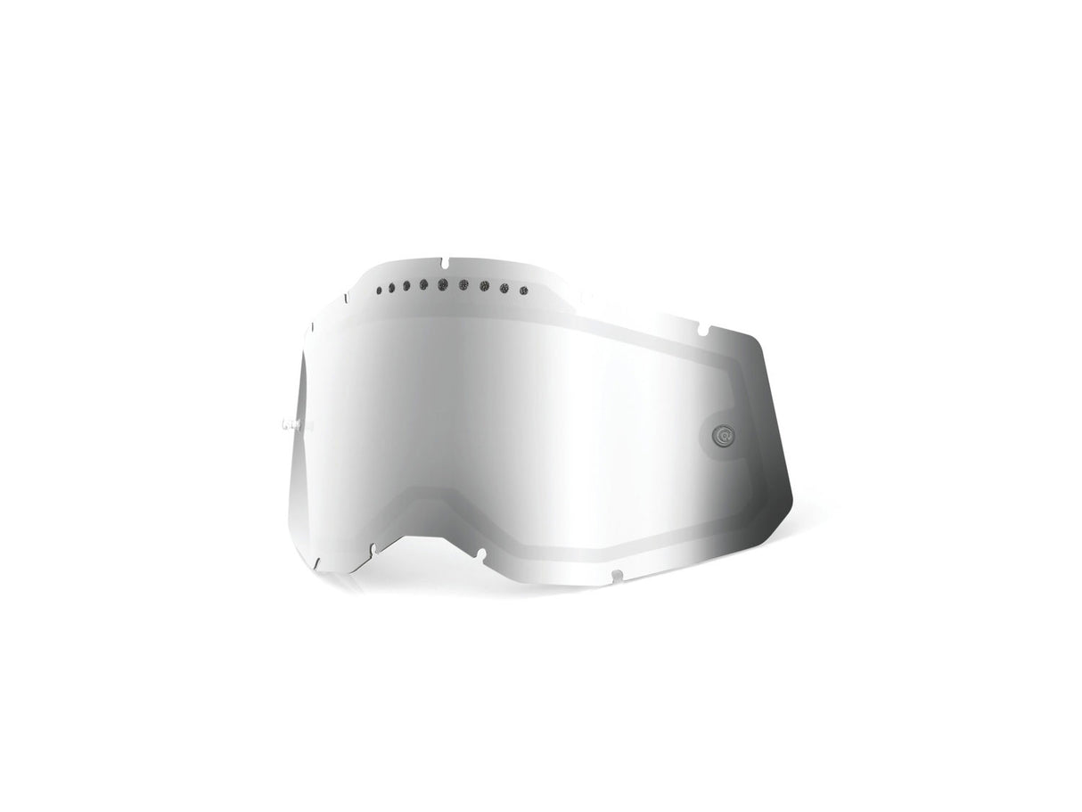 100% Gen 2 Replacement lens - Dual pane vented mirror - silver