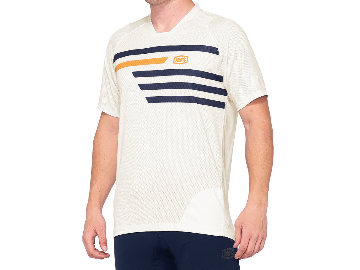 100% Celium Enduro/Trail Jersey - Sand / Brown