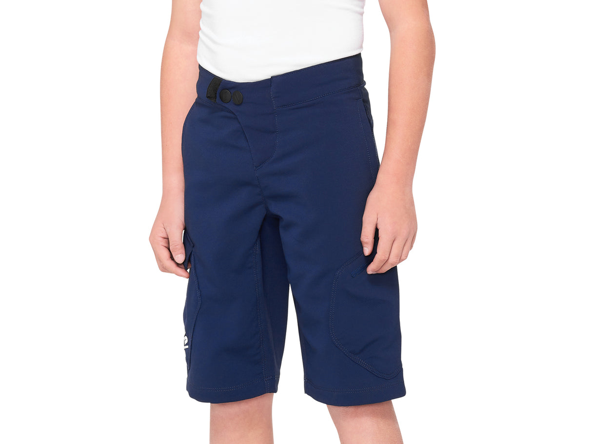 100% Ridecamp Youth Short - navy