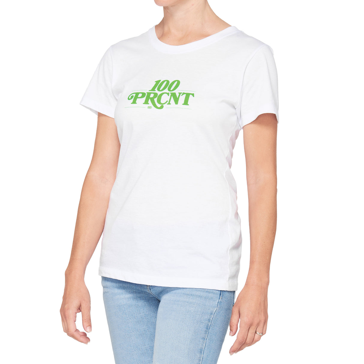 100% Searles Women's Crewneck T-Shirt - white