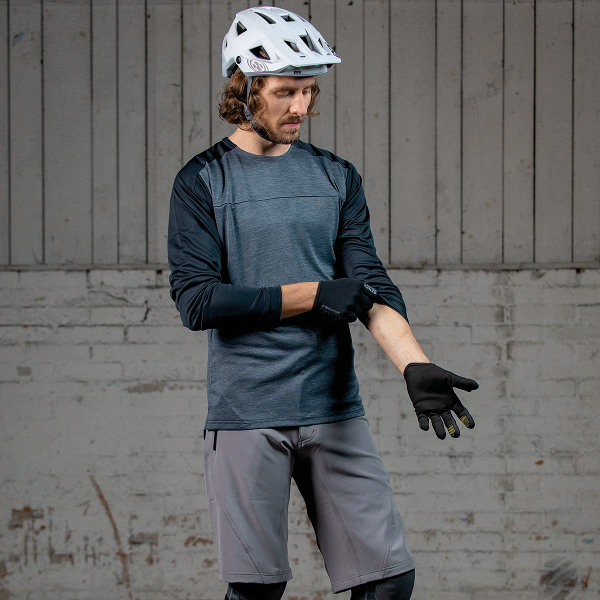 Flow X long-sleeve jersey - Gray/Black