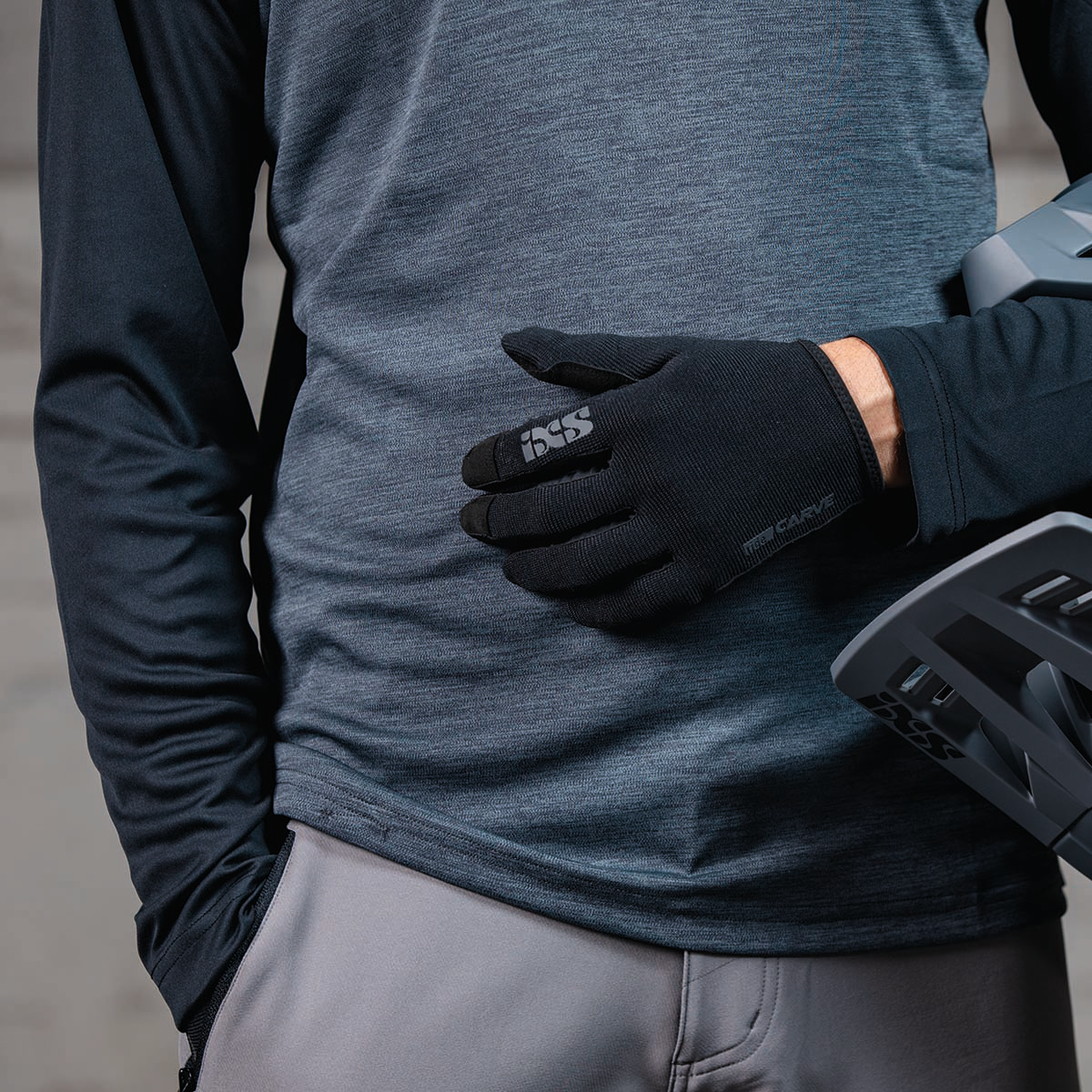 Flow X Kindertrikot langärmlig - Grau/Schwarz iXS