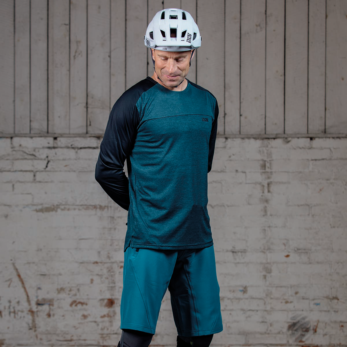 Flow X Trikot langärmlig - Türkis/Schwarz iXS
