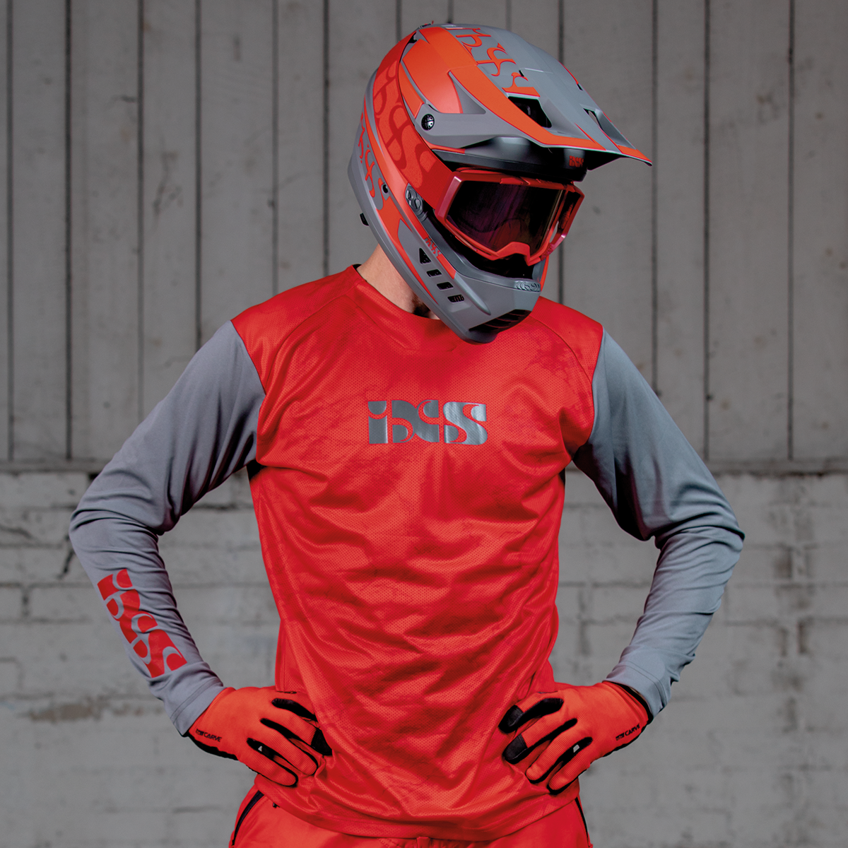 Trigger X Air Trikot langärmlig - Rot/Grau iXS