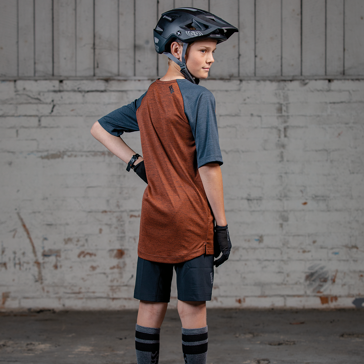 Flow X Kindertrikot kurzärmlig - Orange/Schwarz