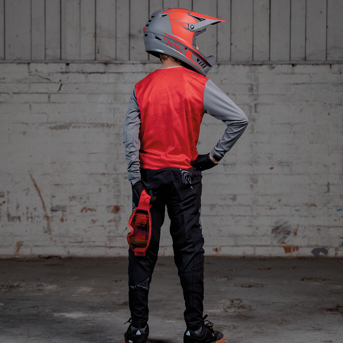 Trigger X Air Kindertrikot langärmlig - Rot/Grau iXS