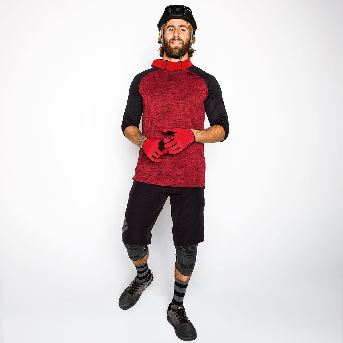 Carve X Trikot - Rot/Schwarz iXS