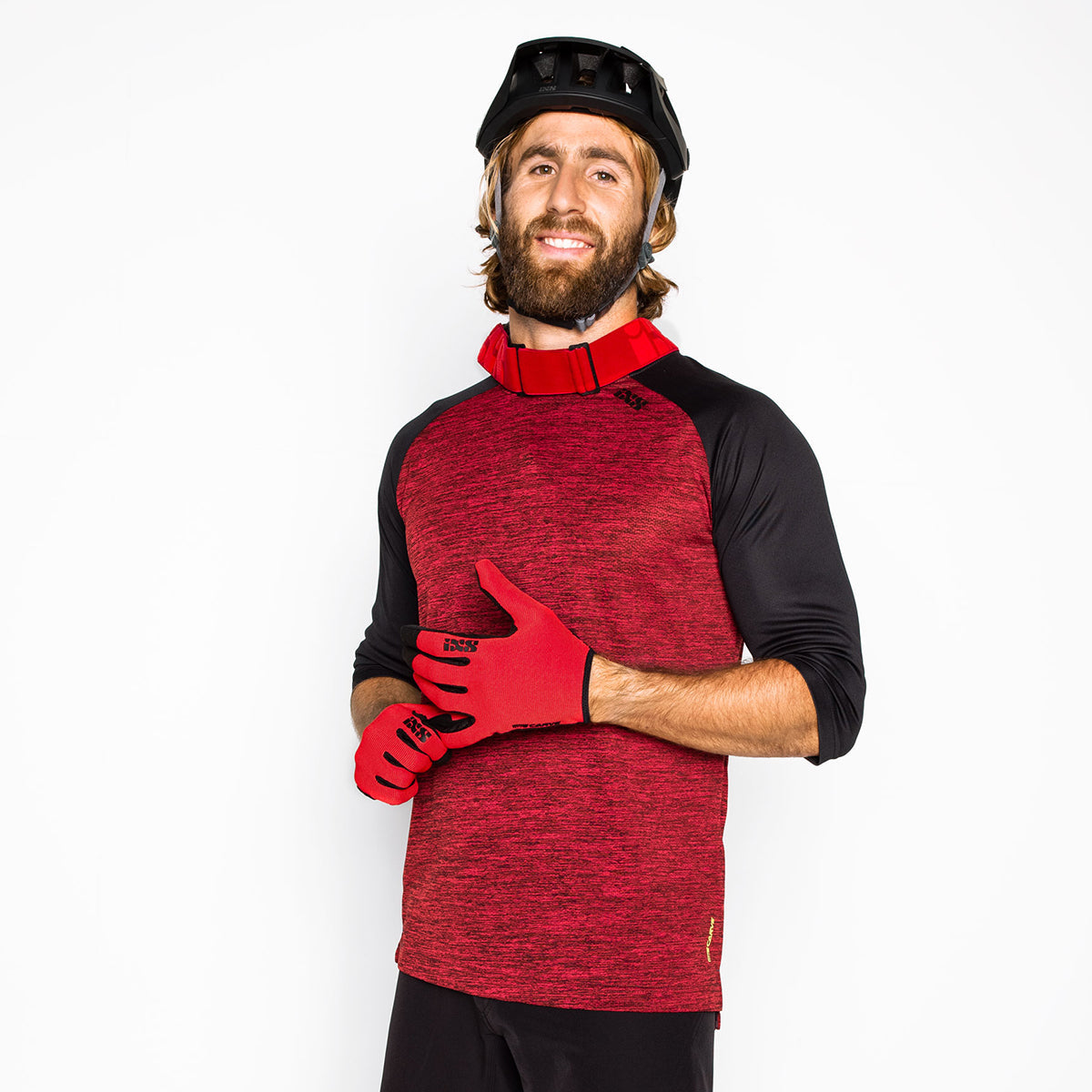 Carve X Trikot - Rot/Schwarz iXS
