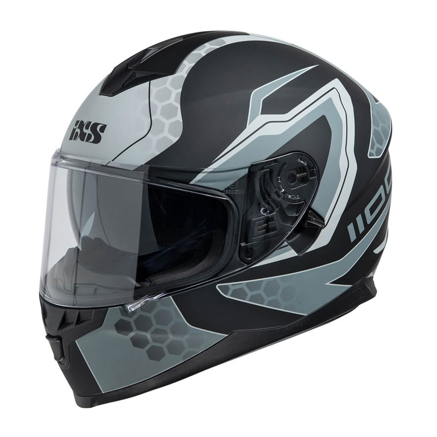 1100 2.2 Motorradhelm - schwarz matt-grau