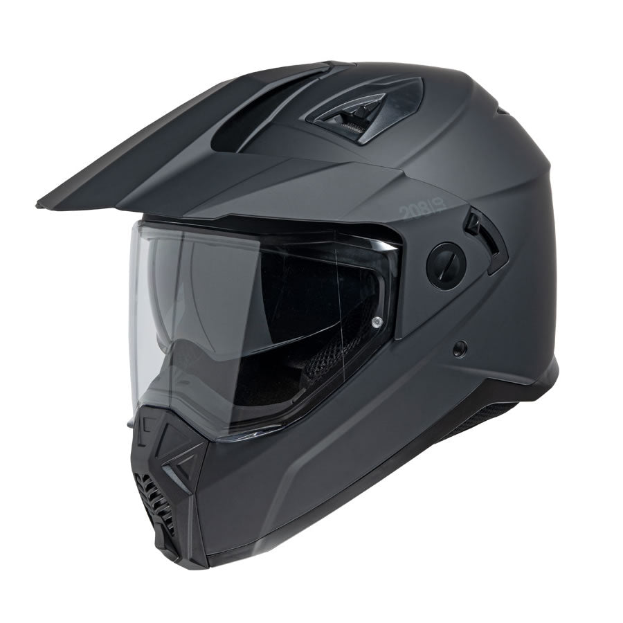 208 1.0 Motorradhelm - matt schwarz