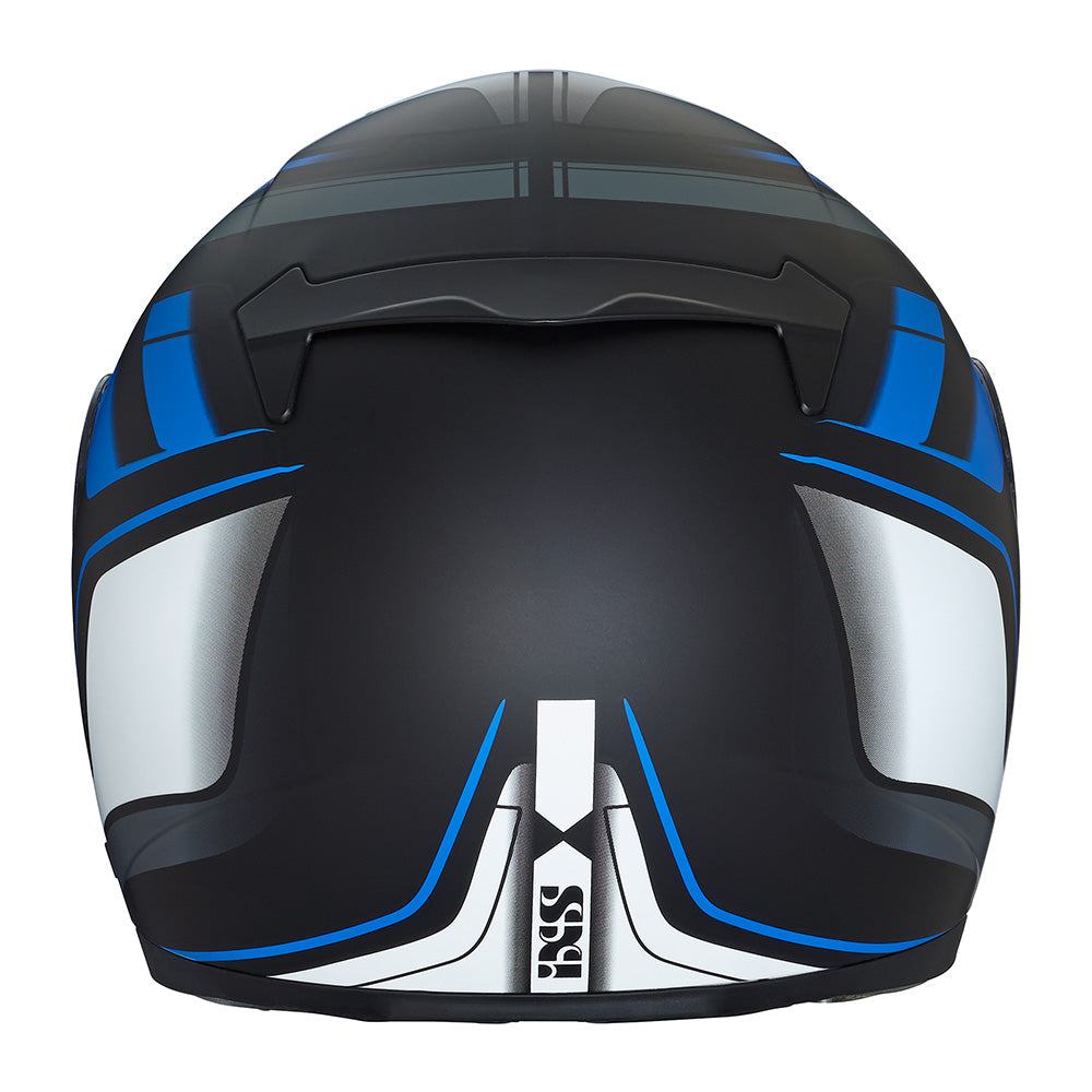 215 2.0 Motorradhelm matte black blue white