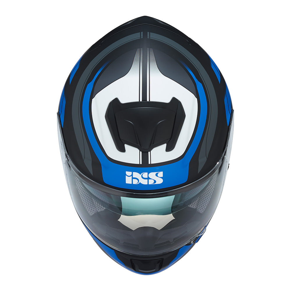 215 2.0 Motorradhelm matte black blue white