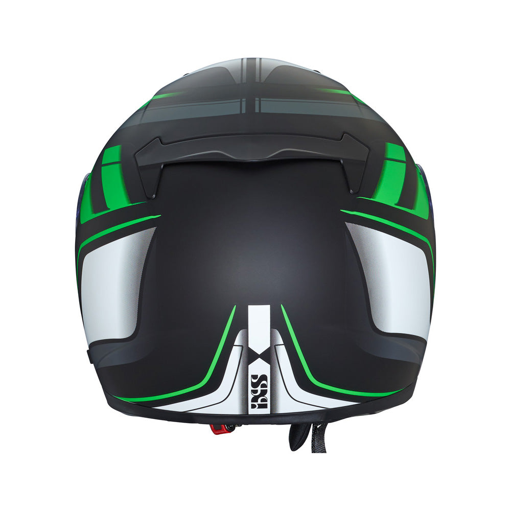 215 2.0 Motorradhelm matte black green white