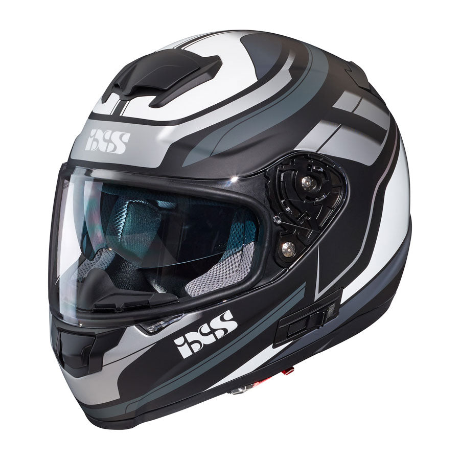 215 2.0 Motorradhelm matte black grey white