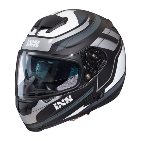 215 2.0 Motorradhelm matte black grey white