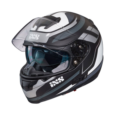 215 2.0 Motorradhelm matte black grey white