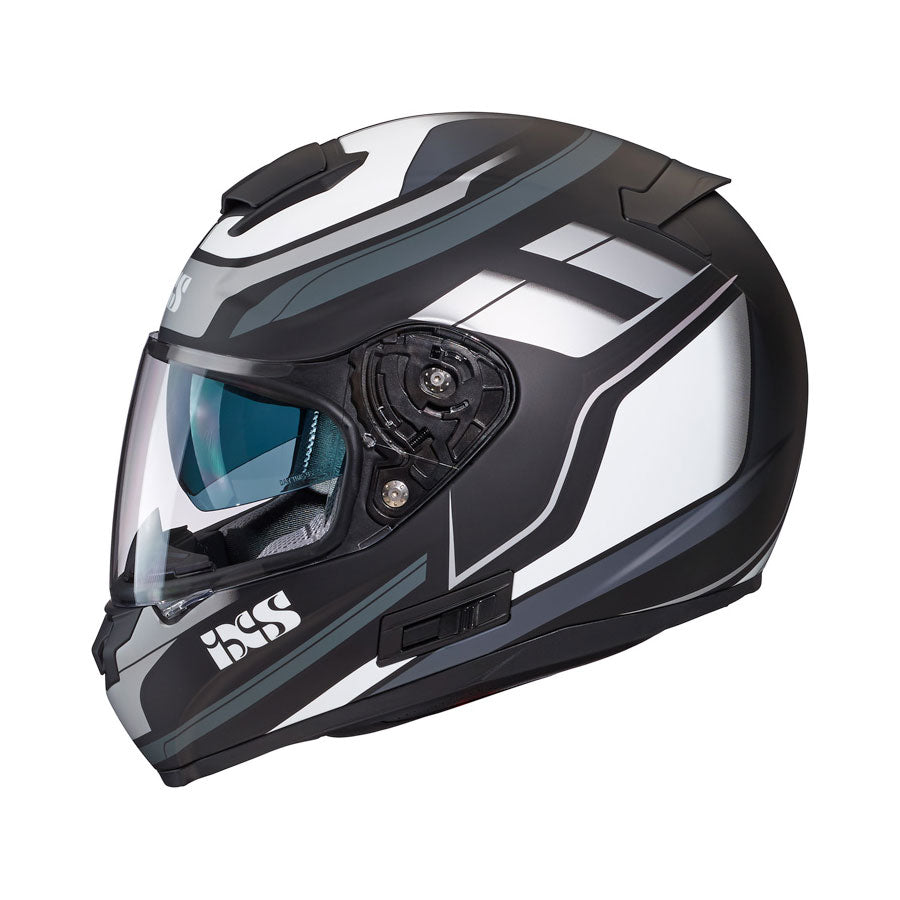 215 2.0 Motorradhelm matte black grey white