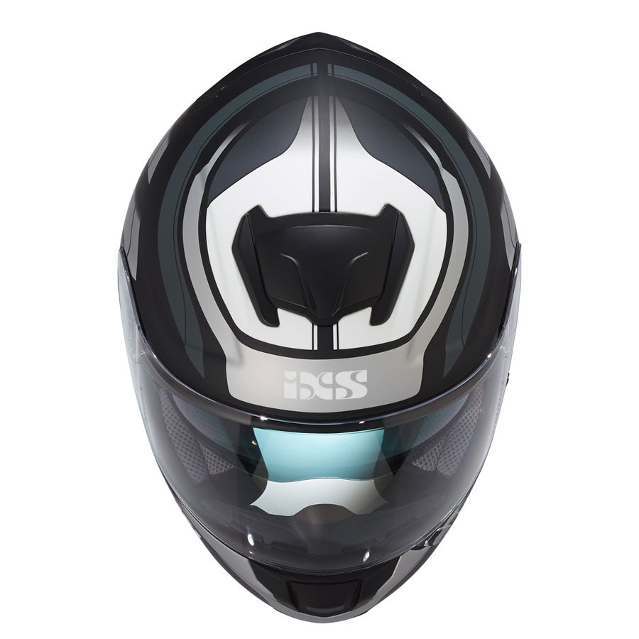 215 2.0 Motorradhelm matte black grey white