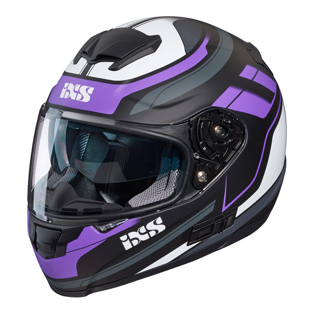 215 2.0 Motorradhelm matte black violett