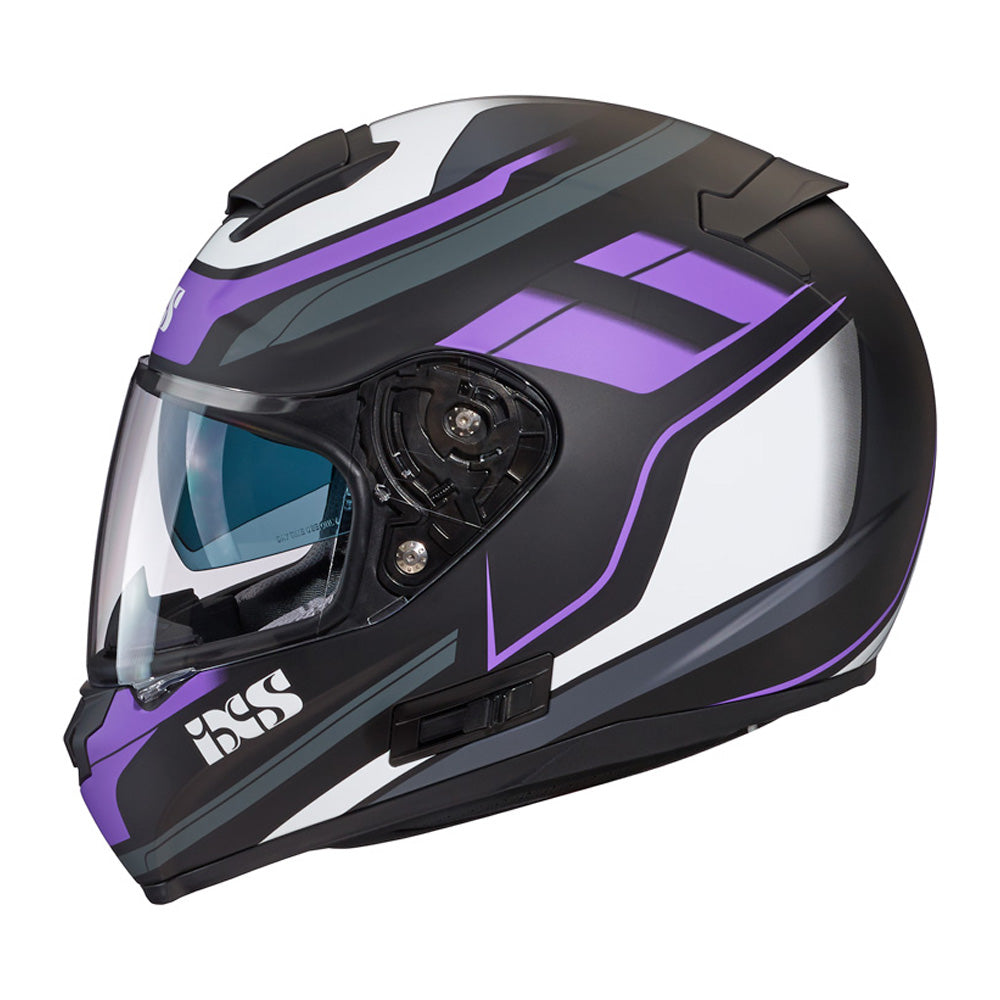 215 2.0 Motorradhelm matte black violett