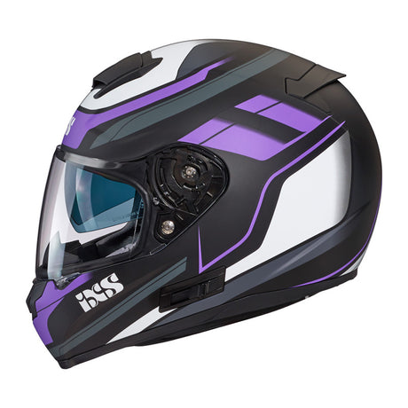 215 2.0 Motorradhelm matte black violett