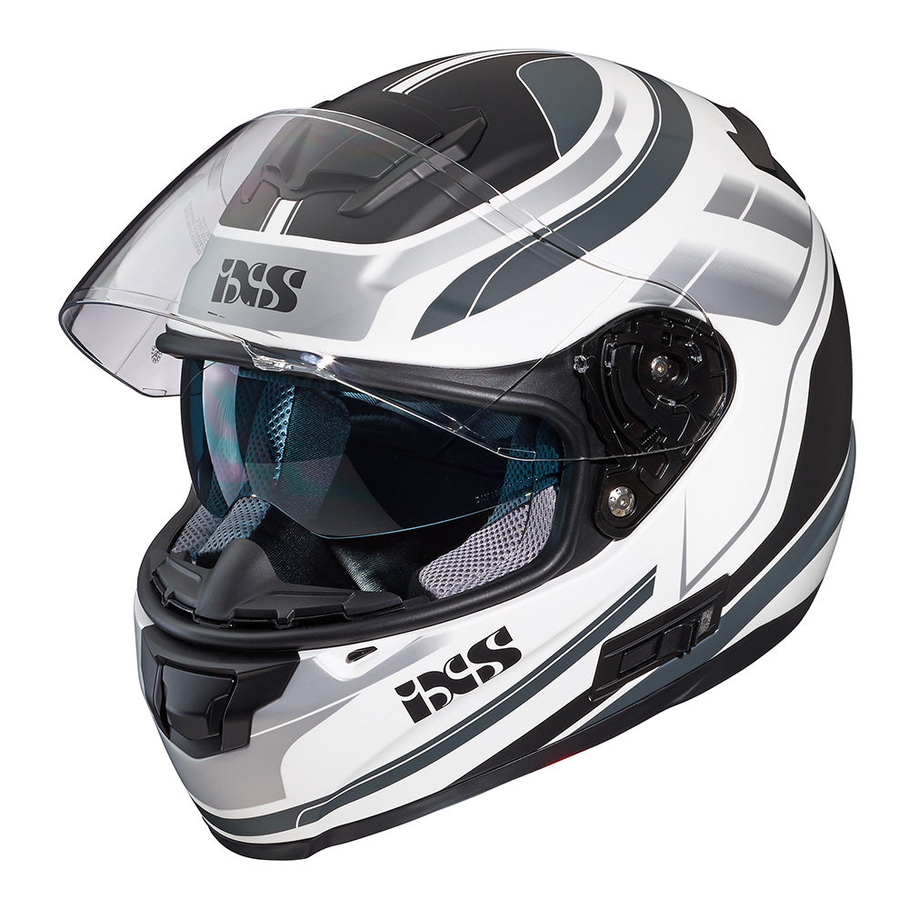 215 2.0 Motorradhelm matte white grey