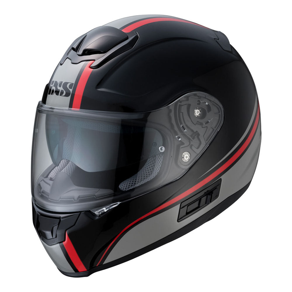 215 2.1 Motorradhelm black grey red
