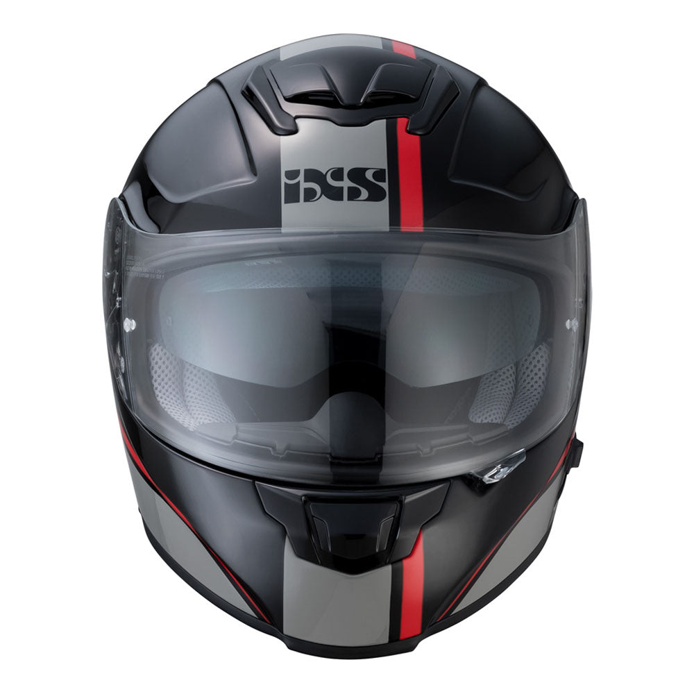 215 2.1 Motorradhelm black grey red